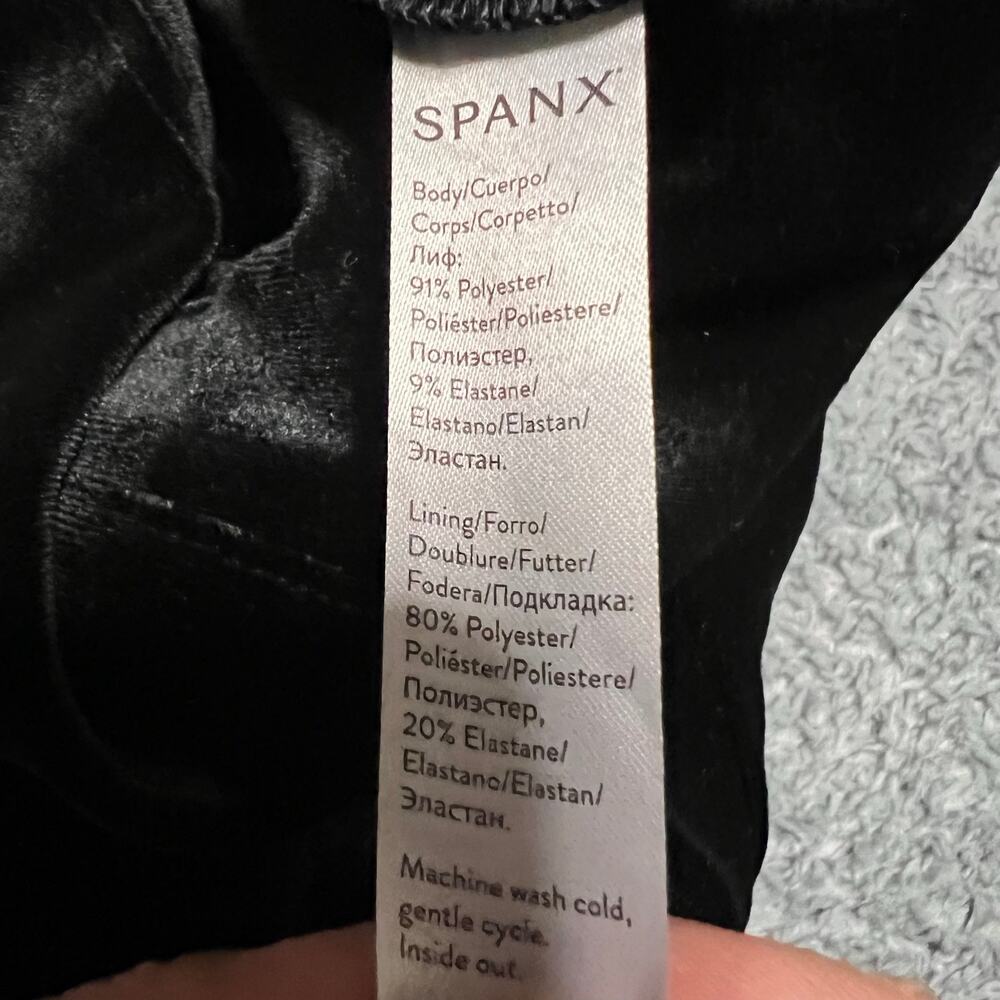 Spanx Leggings Womens XL Velvet Leggings Black 2070 Pants - Picture 6 of 10